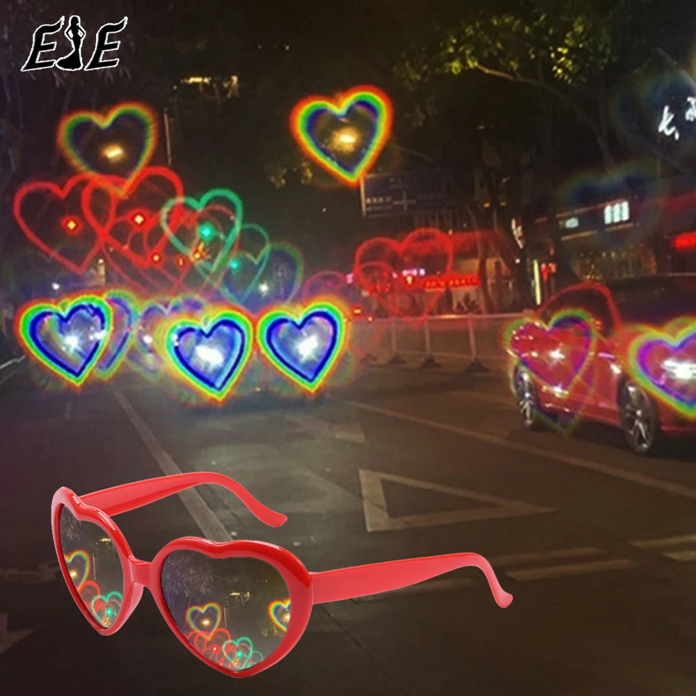 Heart Diffraction Glasses